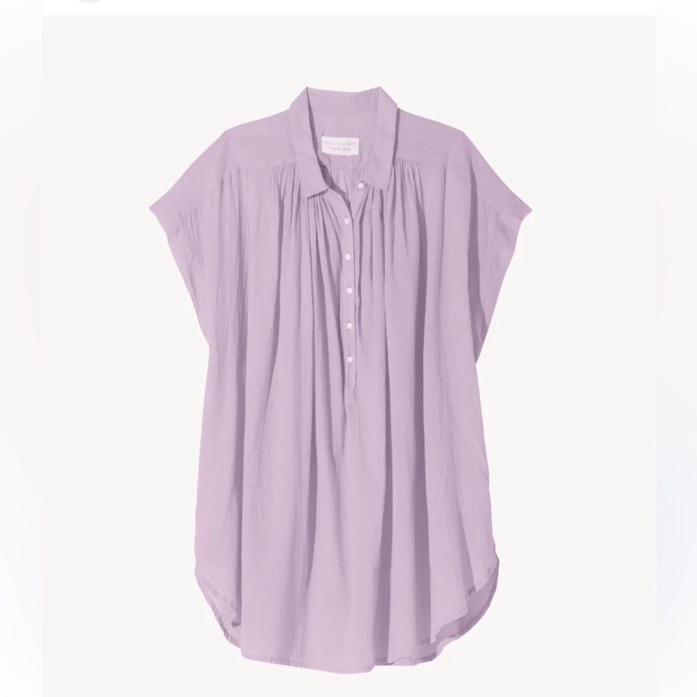 Niki Lotan Normandy Blouse, XS, Lavender
